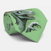 Raptor in het groen stropdas (Opgerold)
