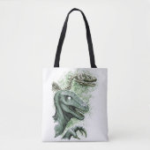 Raptor in het groen tote bag (Voorkant)