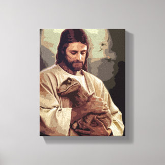 Raptor Jesus Canvas Afdruk