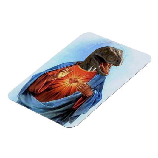 Raptor Jesus Magnet Magneet (Linkerzijde)