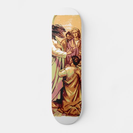 Raptor Jesus Persoonlijk Skateboard (Voorkant)
