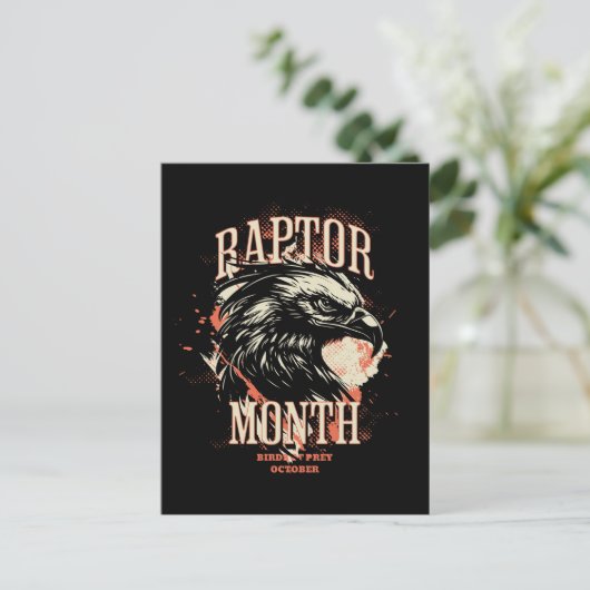 Raptor Maand, Eagle Briefkaart (Staand voorkant)