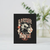 Raptor Maand, Hawk Briefkaart (Staand voorkant)