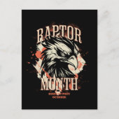 Raptor Maand, Hawk Briefkaart (Voorkant)
