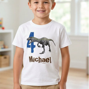 Raptor naam Leeftijd Dinosaur Jurassic tijdperk   T-shirt