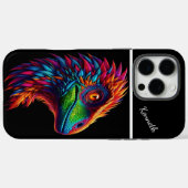 Raptor Rainbow Dino Portret Case-Mate iPhone Case (Achterkant (horizontaal))