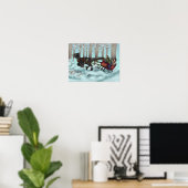Raptor Sleigh Ride Poster (Thuiskantoor)