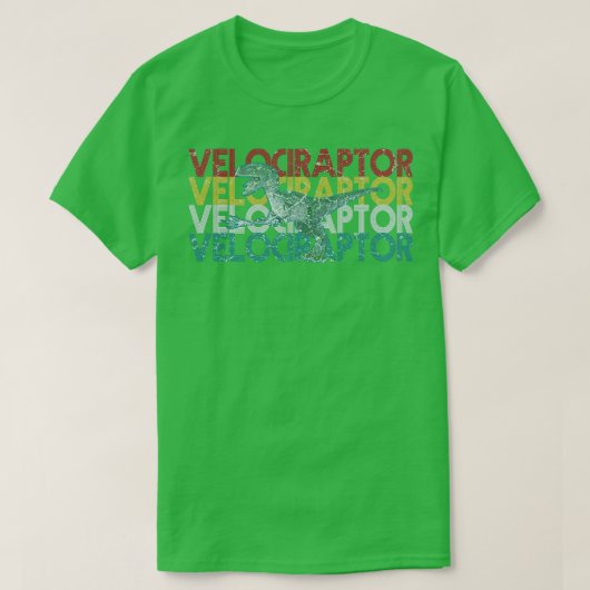 Raptor Velociraptor Dinosaur1 T-shirt (Design voorkant)