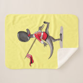 Raptor verkleedde zich als een Britse garde. Sherpa Deken (Voorkant (horizontaal))