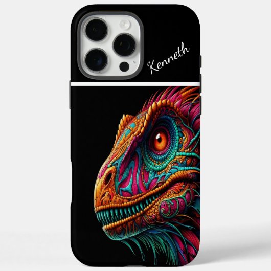 Raptor Versierde Draak Portret Case-Mate iPhone Case (Achterkant)
