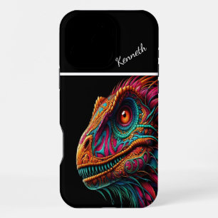 Raptor Versierde Draak Portret iPhone 16 Pro Max Hoesje