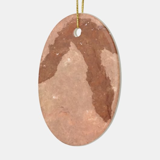 Raptor Voetafdrukken Keramisch Ornament (Links)