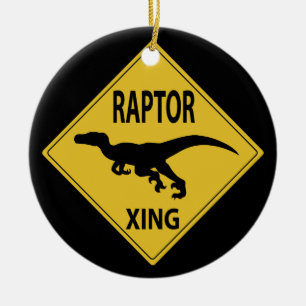 Raptor Xing Keramisch Ornament