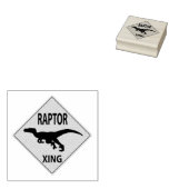 Raptor XING Rubberstempel (Gestempeld)