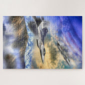 RAPTORS OVER AMERIKA F22 JET LEGPUZZEL (Horizontaal)