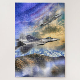 RAPTORS OVER AMERIKA F22 JET LEGPUZZEL