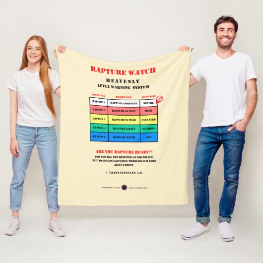 Rapture Alarmniveaus Fleece Deken (In situ)