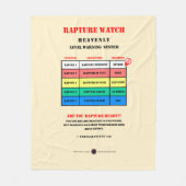 Rapture Alarmniveaus Fleece Deken (Voorkant)