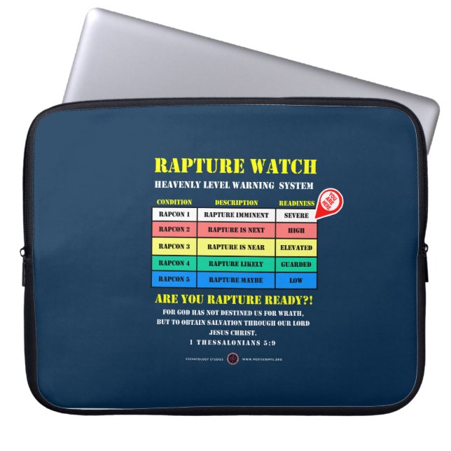 Rapture Alarmniveaus Laptop Sleeve (Voorkant)