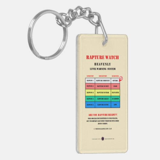 Rapture-AlarmNiveaus Sleutelhanger (Voorkant Links)