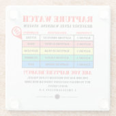 Rapture Alert Levels Glazen Onderzetter (Achterkant)