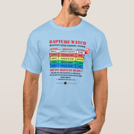 Rapture Alert Levels T-shirt