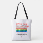 Rapture Alert Levels Tote Bag (Achterkant)