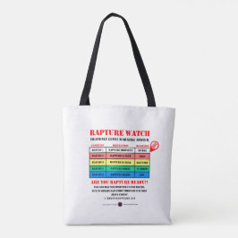 Rapture Alert Levels Tote Bag