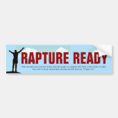 Rapture Ready Bumpersticker (Voorkant)