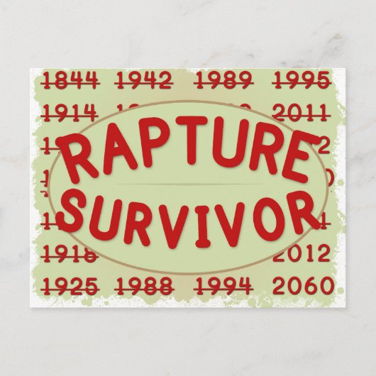 Rapture Survivor Briefkaart (Voorkant)