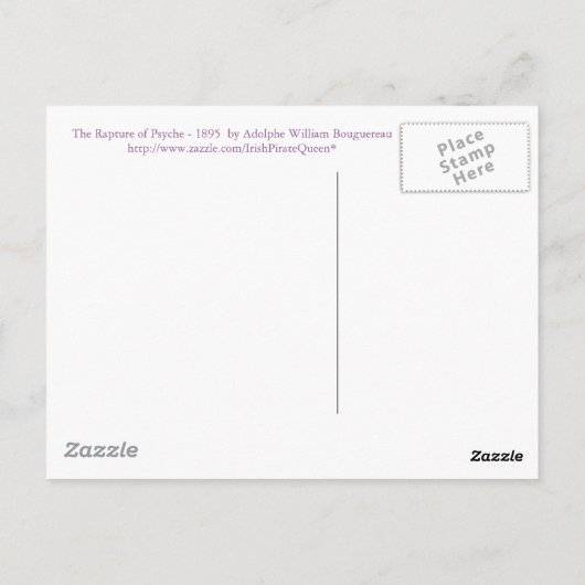 Raptuur van Psyche Briefkaart (Achterkant)