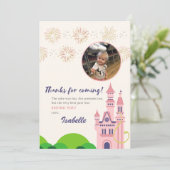 Rapunzel bedankje bedankkaart (Staand voorkant)