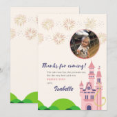 Rapunzel bedankje bedankkaart (Voorkant / Achterkant)