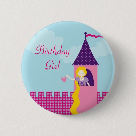 Rapunzel Birthday Button (Voorkant)