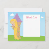 Rapunzel Birthday Hartelijk dank Notitiekaartje (Voorkant)