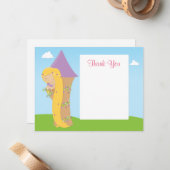 Rapunzel Birthday Hartelijk dank Notitiekaartje (Voorkant / Achterkant in situ)