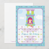 Rapunzel Birthday Uitnodiging (Voorkant / Achterkant)