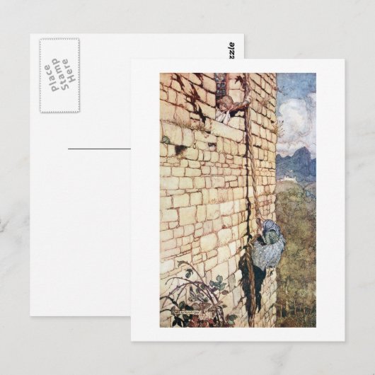 Rapunzel Briefkaart (Voorkant / Achterkant)