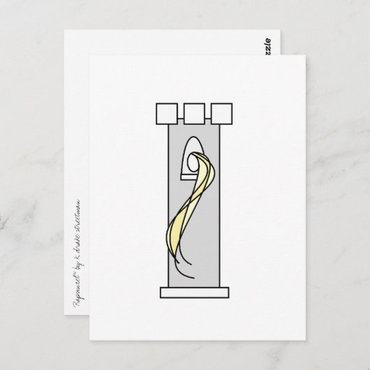 Rapunzel Briefkaart (Voorkant / Achterkant)