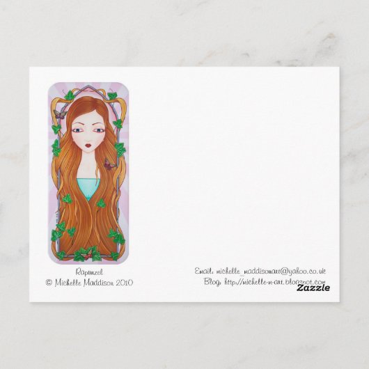 Rapunzel Briefkaart (Achterkant)