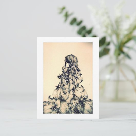 rapunzel briefkaart (Staand voorkant)