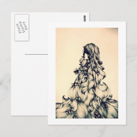 rapunzel briefkaart (Voorkant / Achterkant)