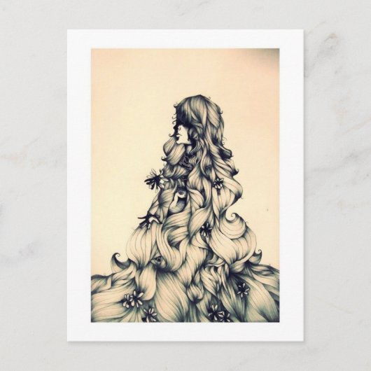 rapunzel briefkaart (Voorkant)