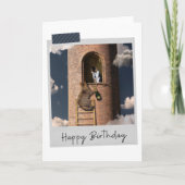 Rapunzel Cat Funny Birthday-kaart Kaart (Voorkant)