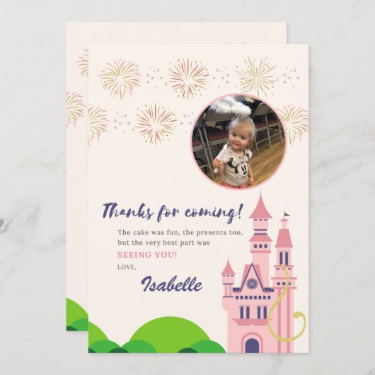 Rapunzel Dankkaart Bedankkaart (Voorkant / Achterkant)