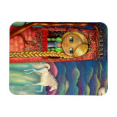 Rapunzel Doll in roze tower Unicorn Cute Magneet (Horizontaal)