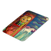 Rapunzel Doll in roze tower Unicorn Cute Magneet (Linkerzijde)