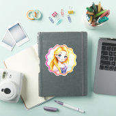 Rapunzel Dreams Custom-Cut Vinyl Sticker (iPad Cover)