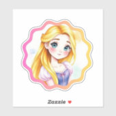 Rapunzel Dreams Custom-Cut Vinyl Sticker (Vel)