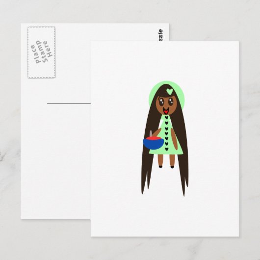 Rapunzel en de Magic Tomato Soup Briefkaart (Voorkant / Achterkant)